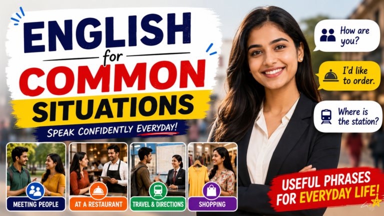 English for Common Situations – 1 – Lady Hawk Language Lab